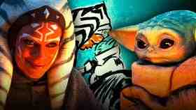 Rosario Dawson as Ahsoka, Dave Filoni sketch, Baby Yoda