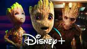 Groot, Baby Groot, Disney+ logo