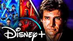 Harrison Ford as Han Solo, Disney+ logo