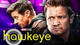 Jeremy Renner as Clint Barton, Hawkeye logo