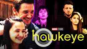 Jeremy Renner's Hawkeye with the Barton family