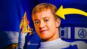 Johnny Storm, played by Joseph Quinn, in Fantastic Four First Steps