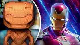 Wooden Iron Man Figurine, MCU Iron Man