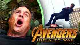 Bruce Banner and Mark Ruffalo on Stunt Wires