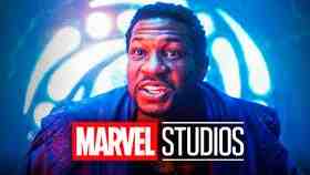 Jonathan Majors as He Who Remains in Loki, Marvel Studios logo