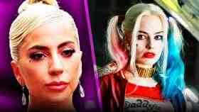 Lady Gaga and Margot Robbie as Harley Quinn