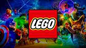 LEGO Marvel superheroes wallpaper with LEGO logo
