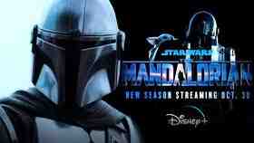 The Mandalorian logo, Mando, Baby Yoda