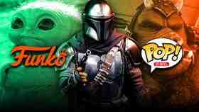 Baby Yoda, Mandalorian, Funko logo