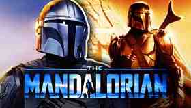 Din Djarin close up, Din Djarin, The Mandalorian logo