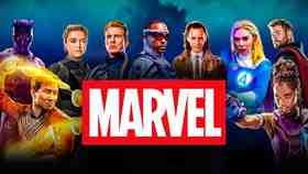 Marvel Logo, main superheroes