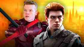 Cameron Monaghan in Tron: Ares, Cal Kestis from Star Wars Jedi: Fallen Order.