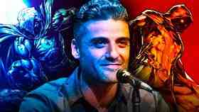 Oscar Isaac with Moon Knight