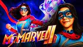 Ms. Marvel logo, Iman Vellani as Ms. Marvel