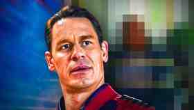 Peacemaker, John Cena, blurred out character.