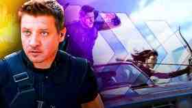 Jeremy Renner as Hawkeye, Kate Bishop in car concept art