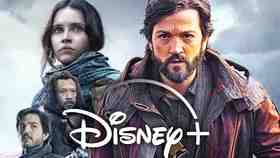Andor and Rogue One characters, Disney+ logo