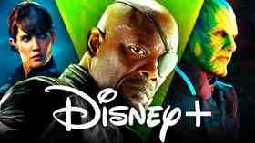 Samuel L. Jackson as Nick Fury, Secret Invasion logo