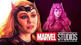 Elizabeth Olsen as Scarlet Witch, Marvel Studios logo