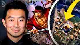 Simu Liu, Shang Chi, and Set Photo