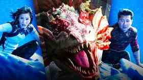 Simu Liu as Shang-Chi, Meng'er Zhang as Xialing, Great Protector