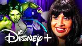 She-Hulk Jameela Jamil Disney Plus logo