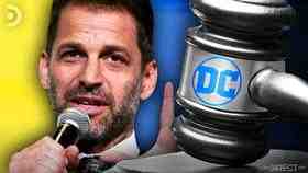 Zack Snyder and Gavel with DC logo