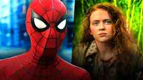 Sadie Sink, Tom Holland as Spider-Man.