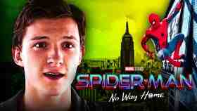 Spider-Man: No Way Home logo, Tom Holland as Peter Parker, Spider-Man