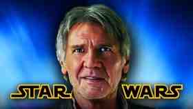 Harrison Ford as Han Solo, Star Wars Logo