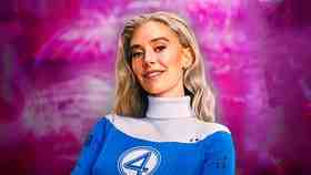 Vanessa Kirby as Sue Storm wearing Fantastic Four costume