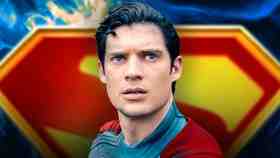 David Corenswet's Superman, Superman logo.