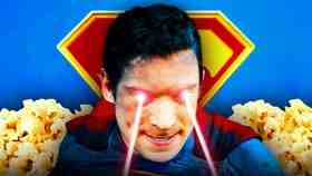 David Corenswet as Superman, popcorn