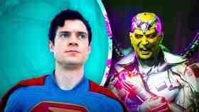 David Corenswet as Superman and Brainiac.