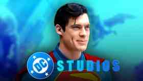 David Corenswet as Superman, DC Studios logo