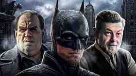 Penguin, Batman, Alfred.