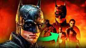 Robert Pattinson as Batman alongside other characters.