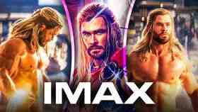 Chris Hemsworth as Thor, IMAX logo