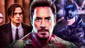 Robert Pattinson as Batman, Robert Downey Jr. as Tony Stark