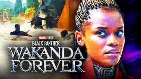 Black Panther 2 logo, Leitita Wright as Sheri