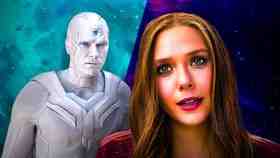 White Vision and Wanda from WandaVision