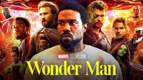 Yahya Abdul-Mateen II as Wonder Man, Wonder Man logo, Avengers: Infinity War poster