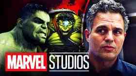 Mark Ruffalo's Hulk alongside the Marvel Studios logo.
