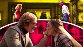 Elizabeth Olsen as Wanda, Paul Bettany as Vision