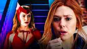 Wanda in Scarlett Witch Halloween Costume, Wanda