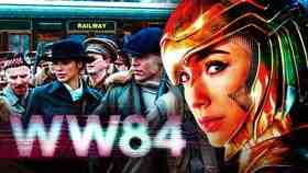 Wonder Woman 1984 logo, Gal Gadot in Golden Armor