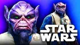 Zeb Orrelios from The Mandalorian, Star Wars logo