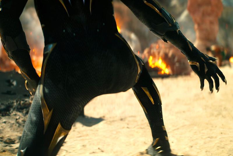 Black Panther suit in Wakanda Forever