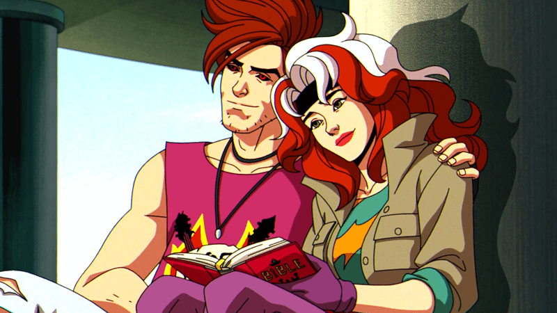 Gambit and Rogue in 'X-Men '97' Season 2.