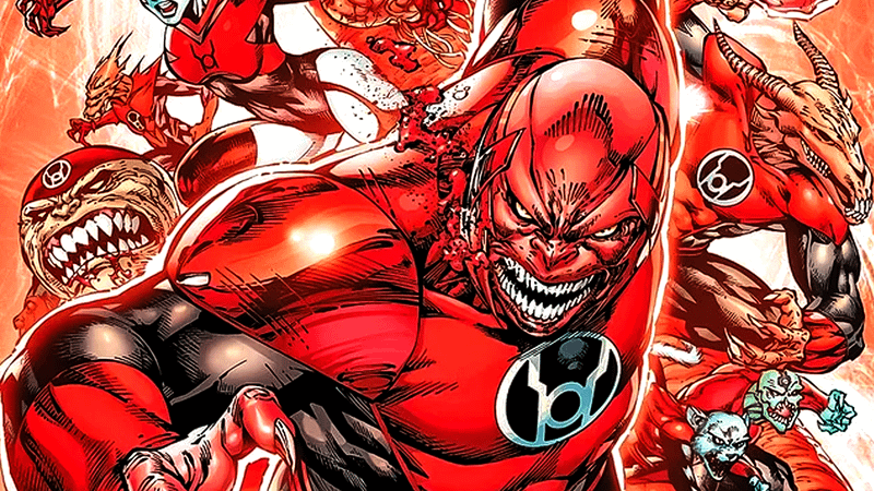Antaan and Red Lantern Corps from DC Comics.